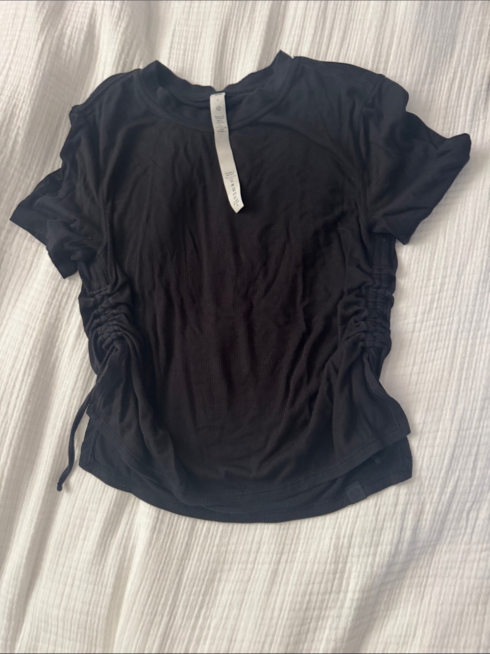 LULULEMON Side Cinch Ribbed T-Shirt